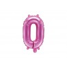 Globo numero 0 fucsia 35 cm