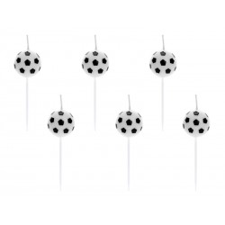 Velas cumpleanos balones de futbol 6 uds