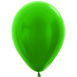 Globo Metal verde Sempertex R12 30 cm 12 uds