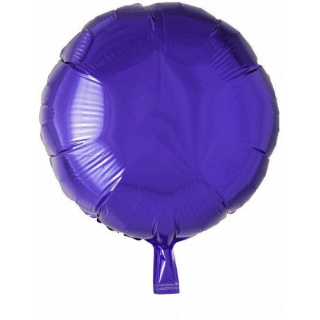 Globo redondo color purpura 46 cm helio o aire