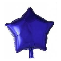 Globo estrella color purpura 46 cm helio o aire