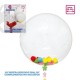 Globo burbuja transparente 45 cm