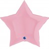 Globo estrella rosa mate 91 cm