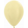Globo Sempertex R12 30 cm Satin amarillo 12 uds