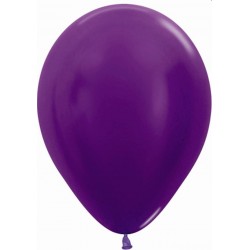 Globo Metal violeta Sempertex R12 30 cm 12 uds