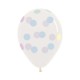 Globos cristal puntos pastel 12 uds 30 cm Sempertex