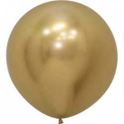 Globo Reflex oro 30 cm 10 uds Sempertex