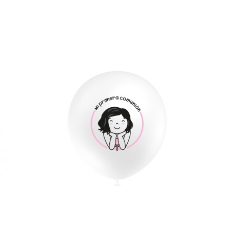 Globos primera comunion nina 8 uds