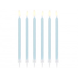 Velas cumpleanos azul largas 125 cm