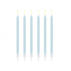 Velas cumpleanos azul largas 125 cm