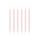 Velas cumpleanos rosas largas 125 cm