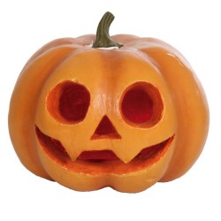 Calabaza halloween con luz 20 cm