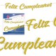 Guirnalda feliz cumpleanos purpurina dorada 3 metros