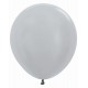 Globo R18 plata Sempertex 45 cm 6 uds