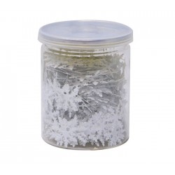 Escarcha confeti copos de nieve blancos 15 gr