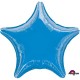 Globo estrella azul foil para helio 45 CM