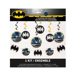 Colgantes decoracion Batman kit 7 piezas