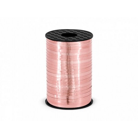 Cinta para globos rosa dorado 5mm 225m