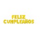 Feliz cumpleaños en globos dorados de 40 cm