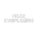 Feliz cumpleaños en globos plateados de 40 cm