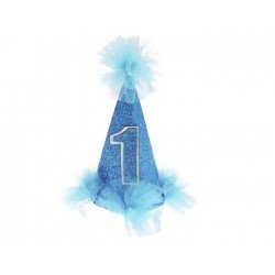 Gorro primer cumpleaños 1 azul