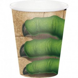 Vasos dinosaurio T-Rex 8 uds