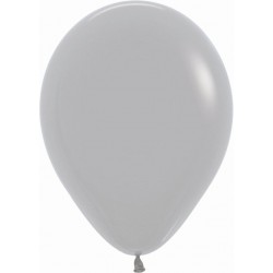 Globo gris de 30 cm 12 Sempertex bolsa 12 uds