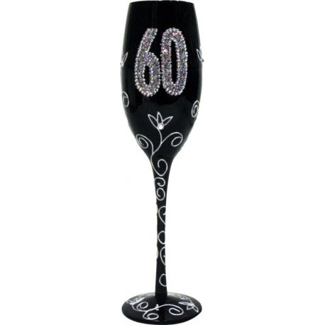 Copa chanpagne 60 cumpleanos en estuche regalo