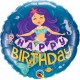 Globo cumpleaños sirenas 45 cm