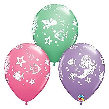 Globos Sirenas 6 uds de 30 cm