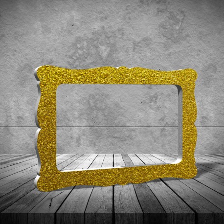 Marco para fotos en oro 120x80 cm gigante