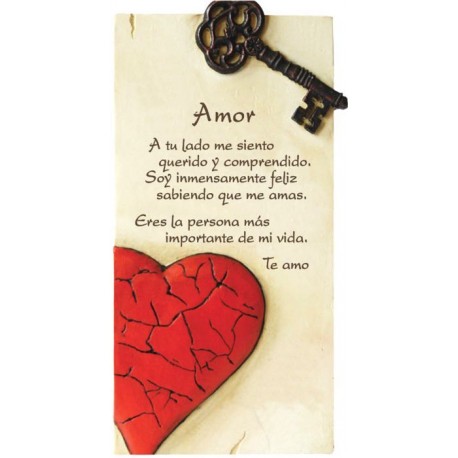 Poema Amor chico en piedra regalo orignal