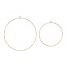 Aros dorados para decorar 2 uds 28 y 20 cm