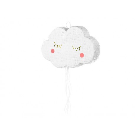 Pinata nube blanca 50x32 cm