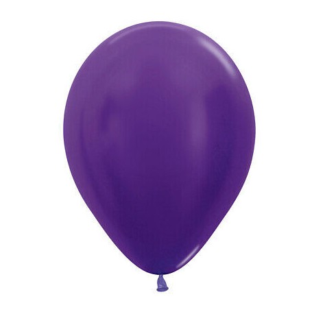 Globo violeta metalizado r5 125 cm 100 uds