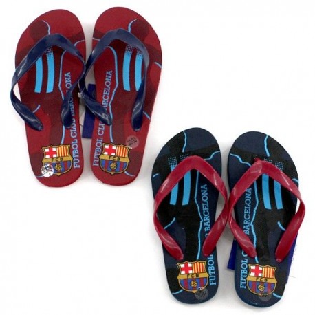 Chanclas futbol club barcelona azules talla 35 36