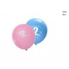 Globos numero 2 6 uds de 30 cm