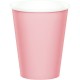 Vasos carton rosa pastel 8 uds