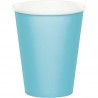 Vasos azul pastel carton 8 uds