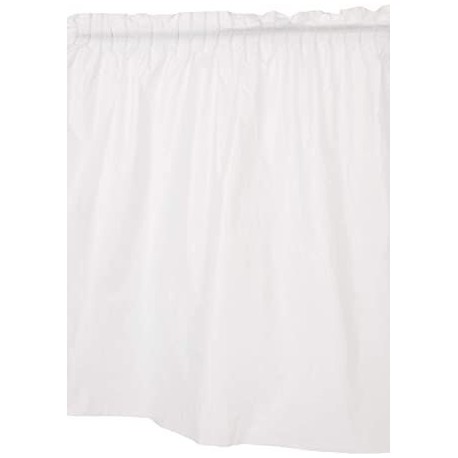 Faldon de mesa blanco 427x73 cm