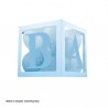 Caja para globos Baby azul 21,5 cm