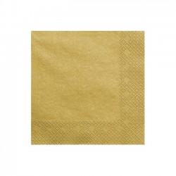 Servilletas oro 33 cm 20 uds