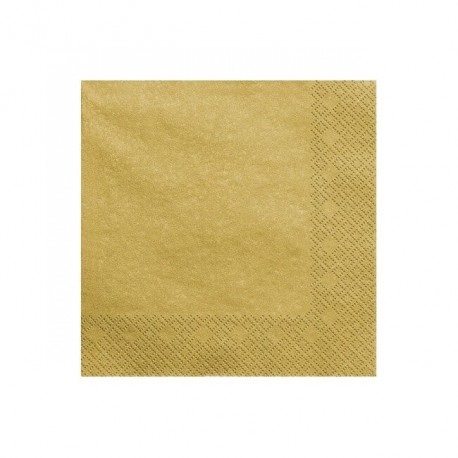 Servilletas oro 33 cm 20 uds