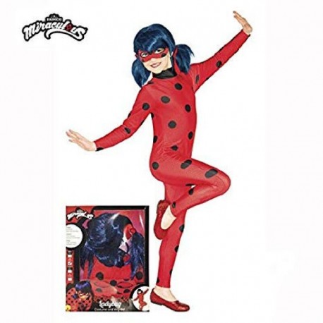 Disfraz Ladybug con peluca en caja talla 7 8 anos