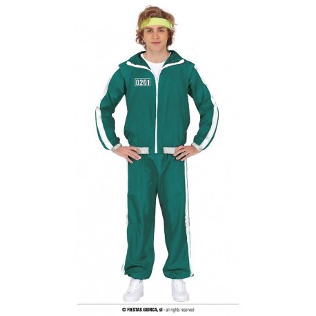 Disfraz jugador del Juego del calamar hombre talla M