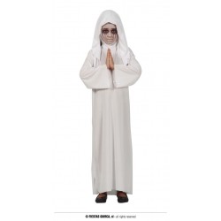Disfraz monja blanca para nina talla 5 6 anos