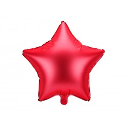 Globo estrella roja foil 48 cm