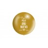 Globo feliz año nuevo oro 60 cm unidad