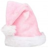 Gorro papa noel rosa claro deluxe