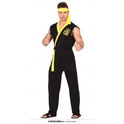 Disfraz karateca negro Snake Cobra kai talla L